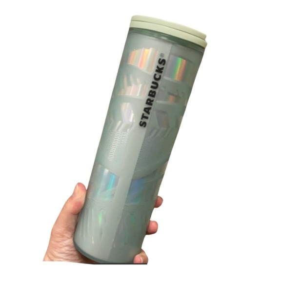 Starbucks Ribbon Swirl Mint Green Travel Coffee Mug - Picture 2 of 8
